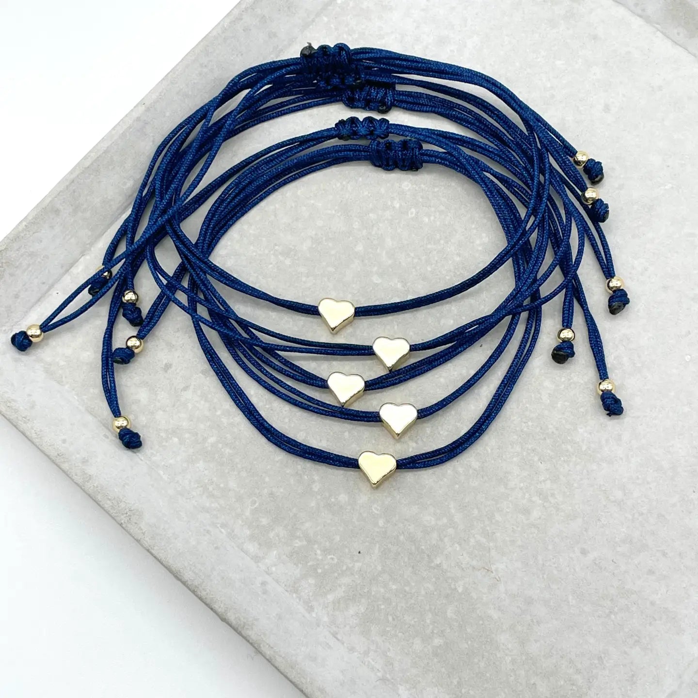 Armbandje met hartje (blauw)