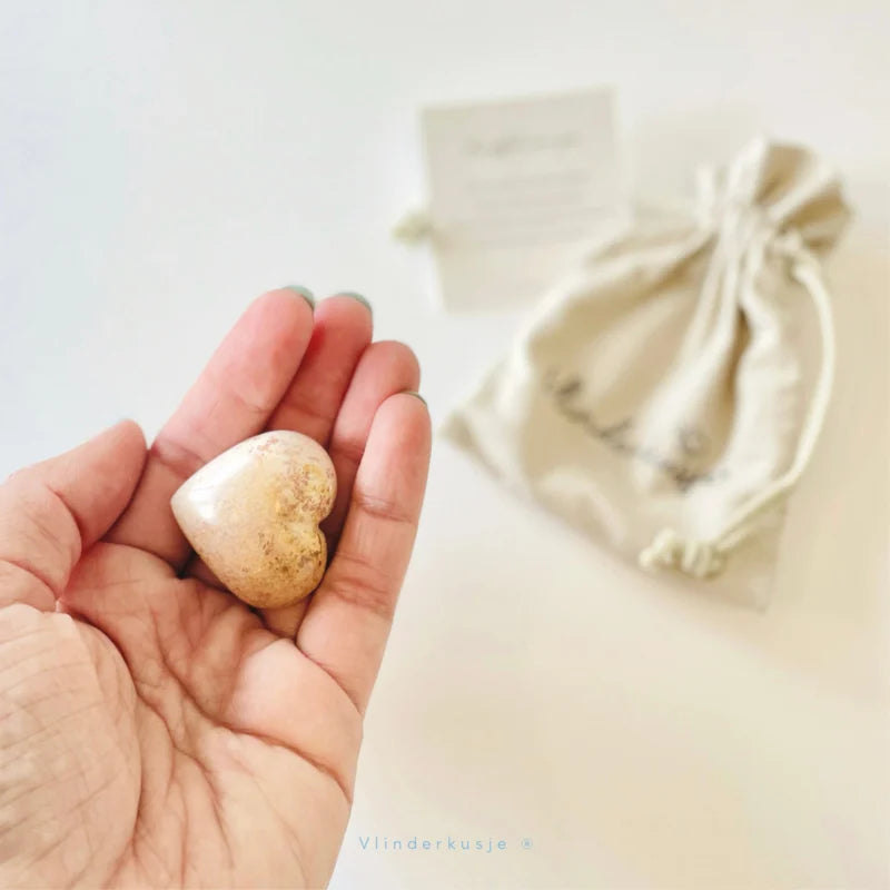 Zakje vol knuffels - met hartje en minikaartje